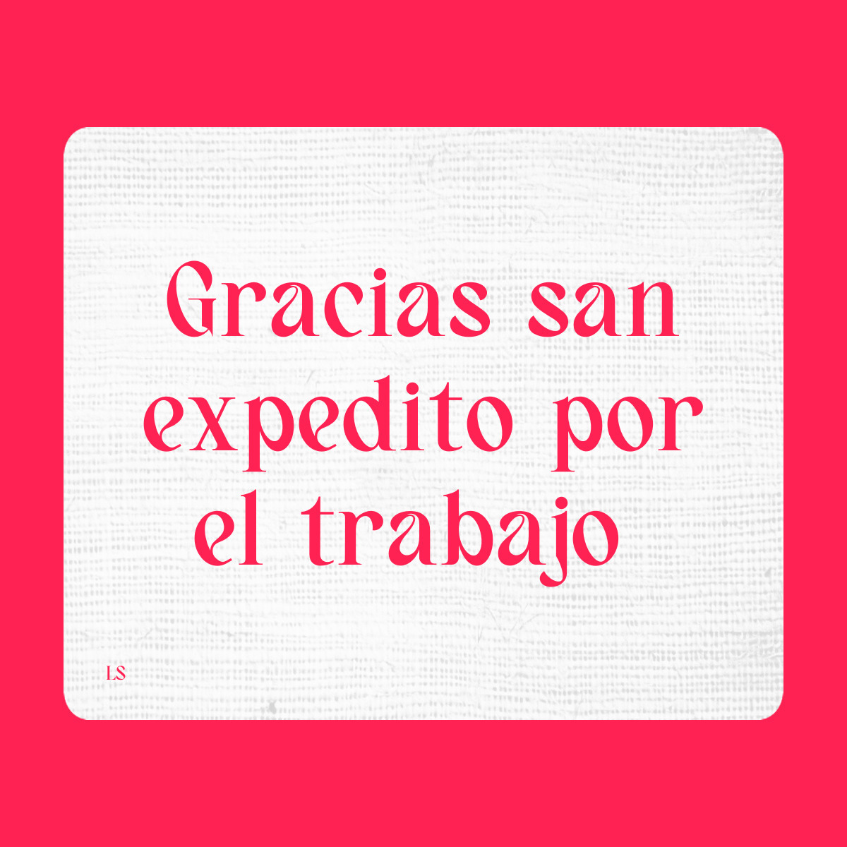 Agradecimiento a San Expedito