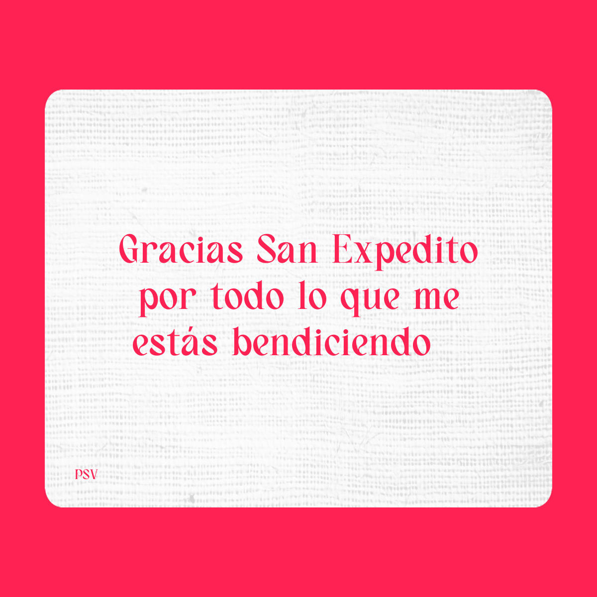 Agradecimiento a San Expedito