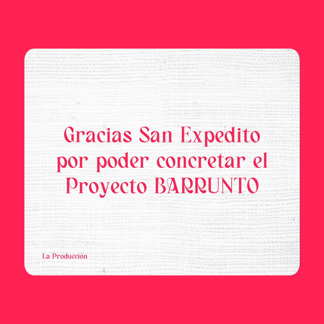 Agradecimiento a San Expedito
