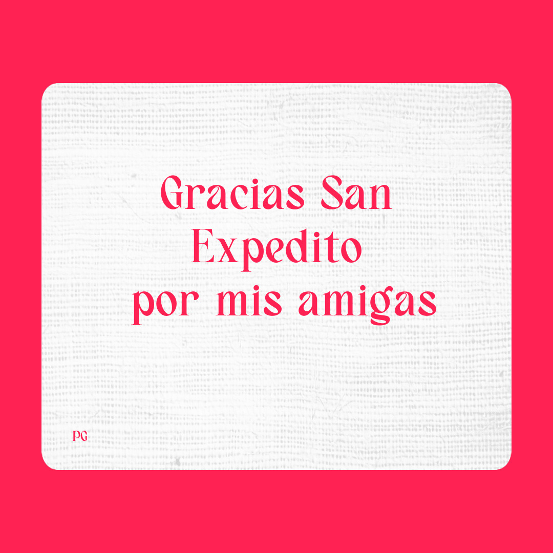 Agradecimiento a San Expedito