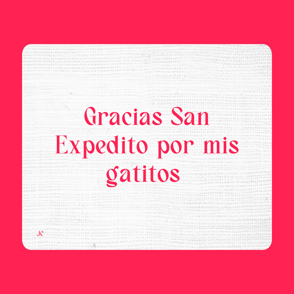 Agradecimiento a San Expedito