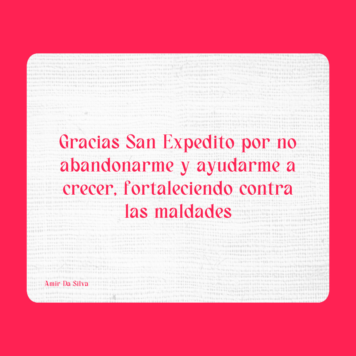 Agradecimiento a San Expedito