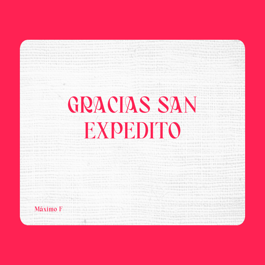Agradecimiento a San Expedito