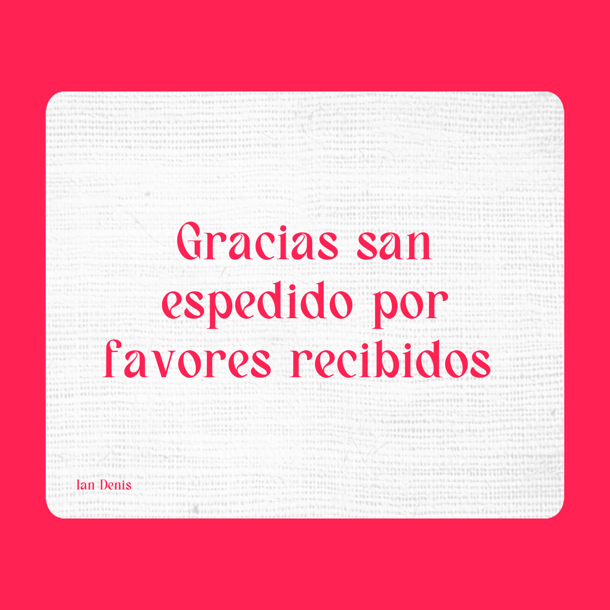 Agradecimiento a San Expedito