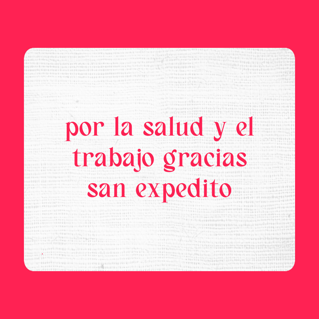 Agradecimiento a San Expedito