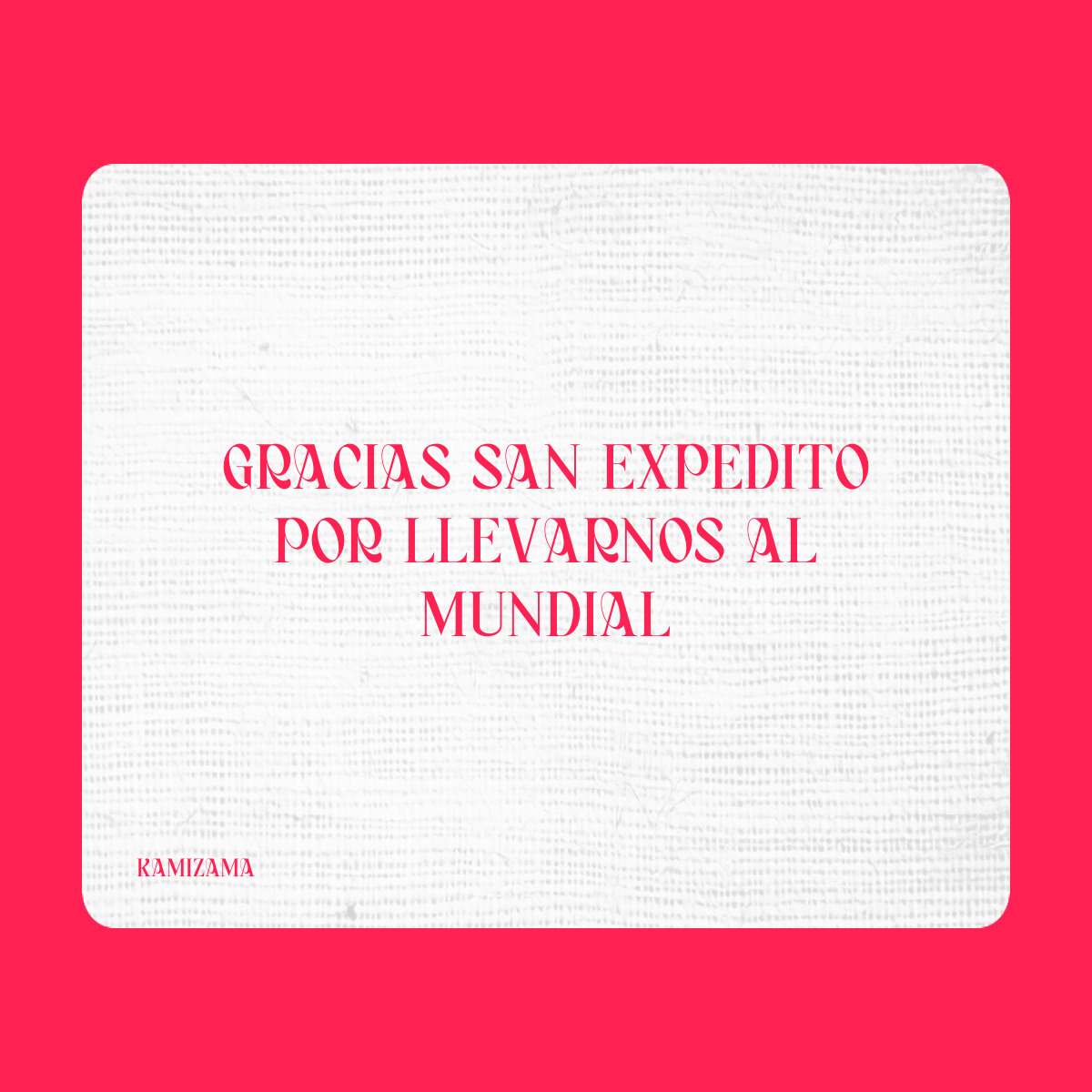 Agradecimiento a San Expedito