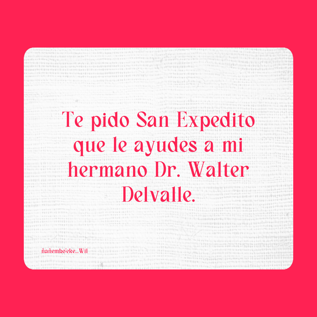 Agradecimiento a San Expedito