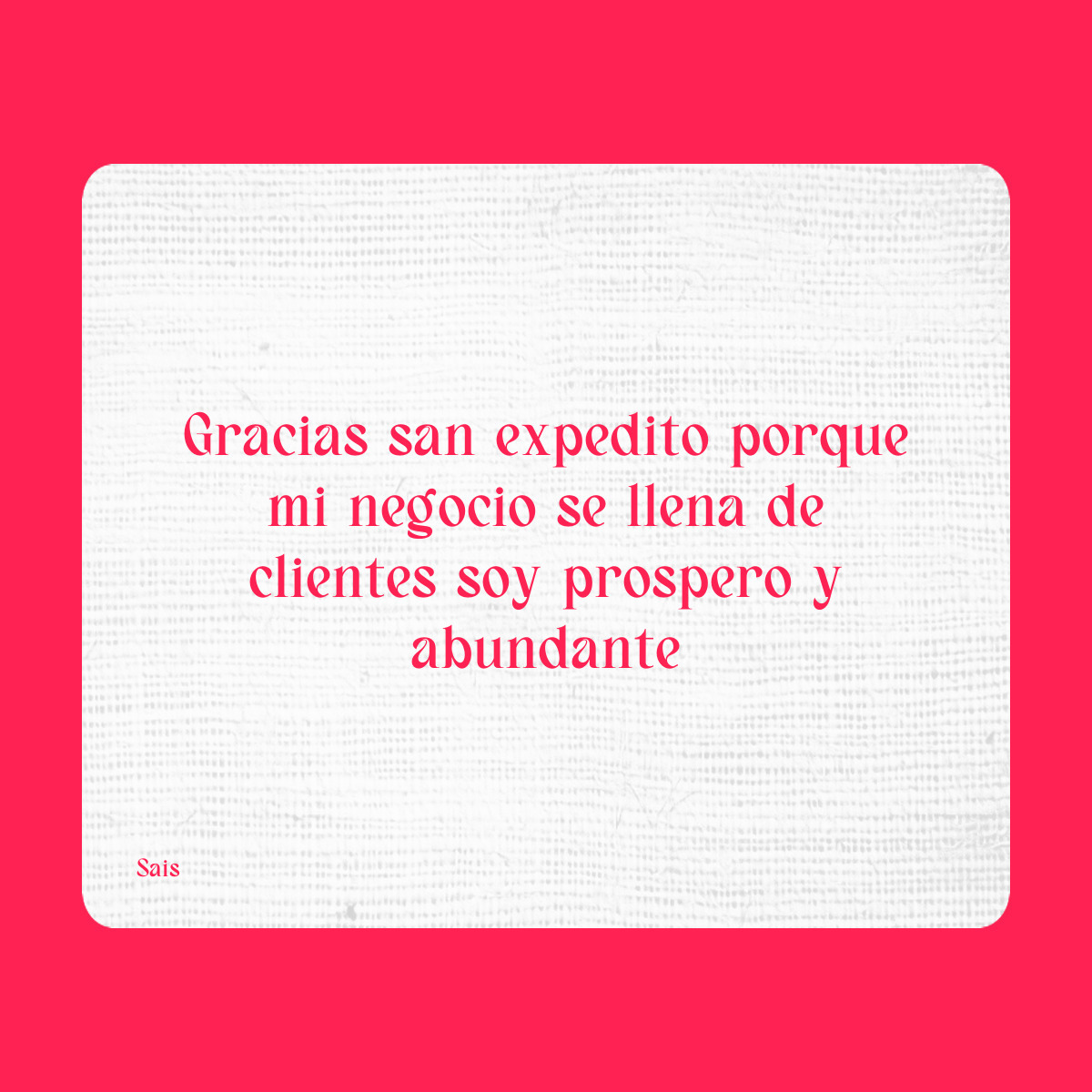 Agradecimiento a San Expedito